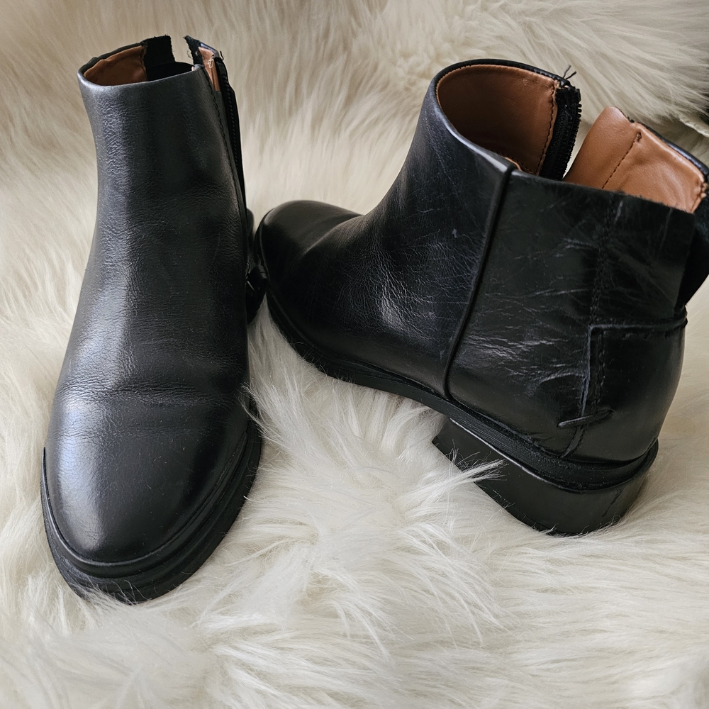SARTO By Franco Sarto Black Leather Boots - Picture 8 of 13